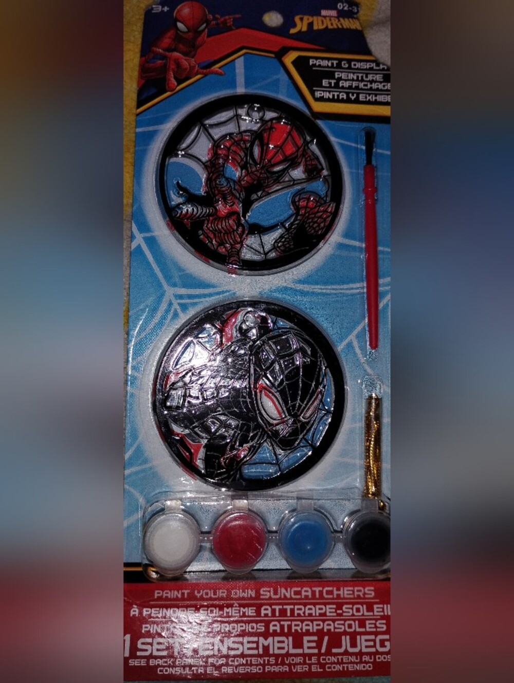 Marvel Spider-Man Paint-Your-Own Suncatcher Kit